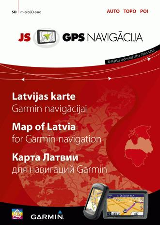 Läti kaart Garmini navigatsiooni jaoks