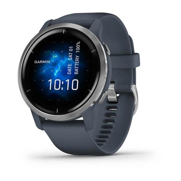Garmin Venu 2 Smartwatch, Blue Granite