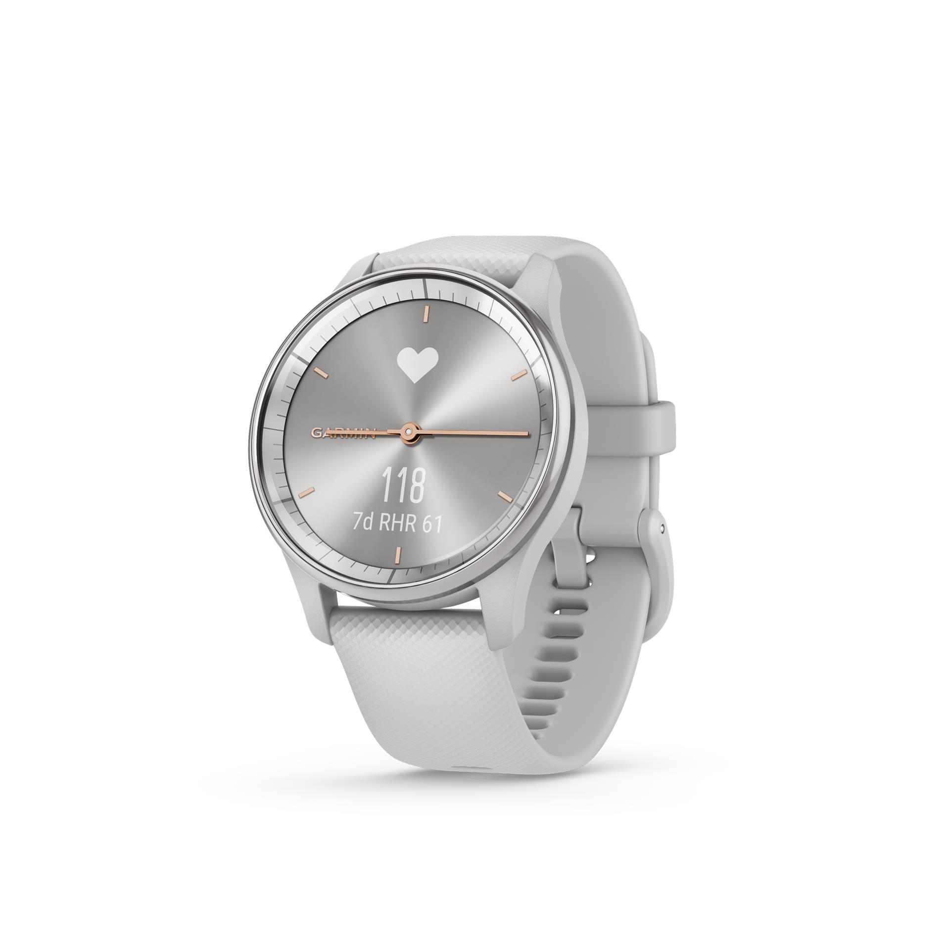 Garmin vivomove Trend watch, Mist Grey, Silicone
