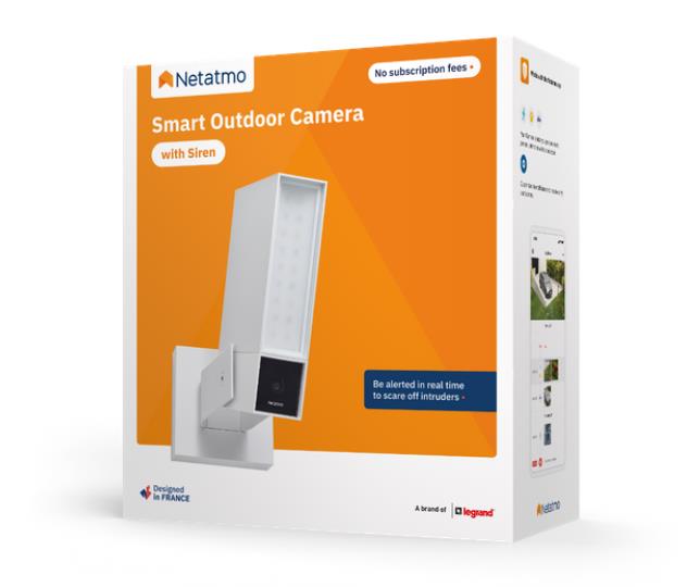 Netatmo Smart Outdoor Camera with Siren, White