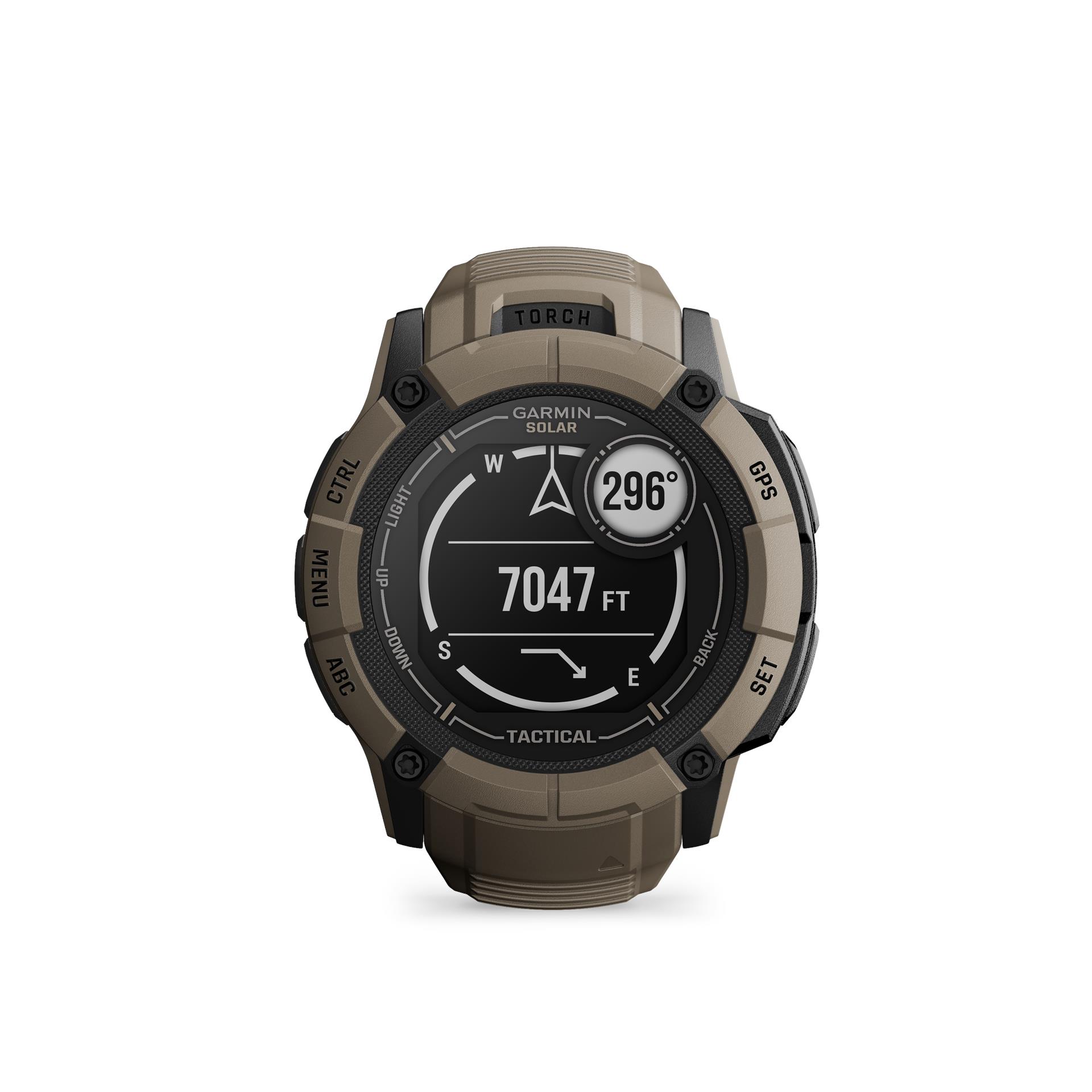 Garmin Instinct 2X Tactical Solar smartwatches, 50 mm, Coyote Tan