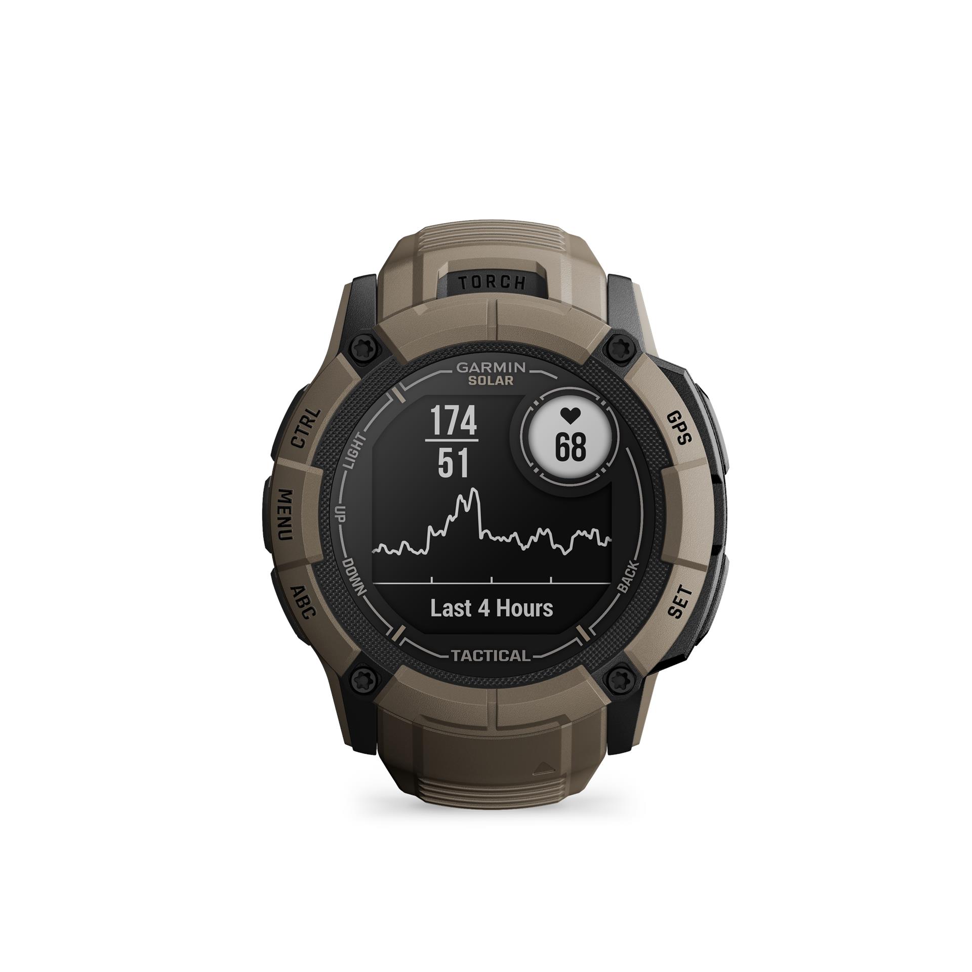 Garmin Instinct 2X Tactical Solar smartwatches, 50 mm, Coyote Tan