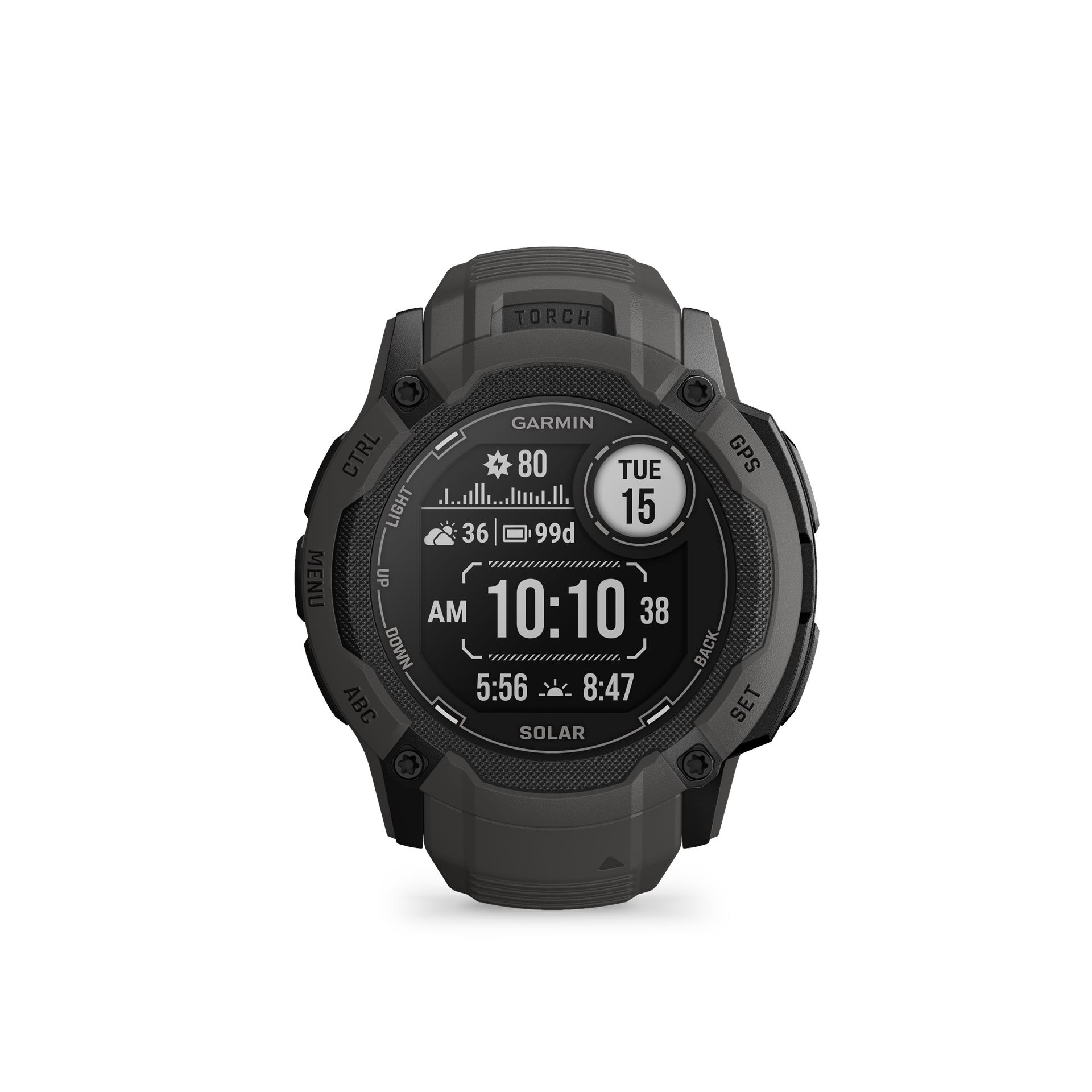 Garmin Instinct 2X Standard Solar smartwatch, 50 mm, Graphite