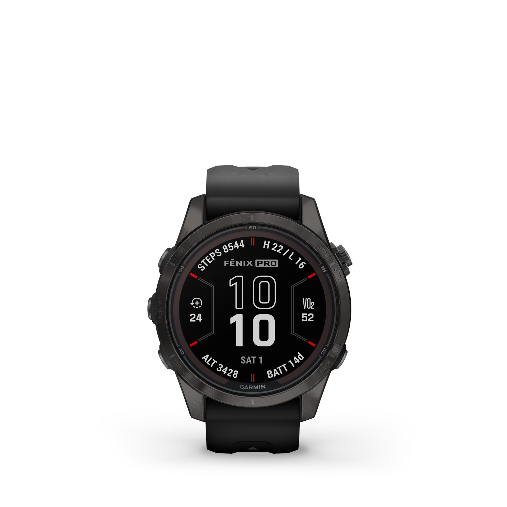 Garmin fēnix 7S Pro Sapphire Solar smartwatch, 42 mm, Carbon Grey