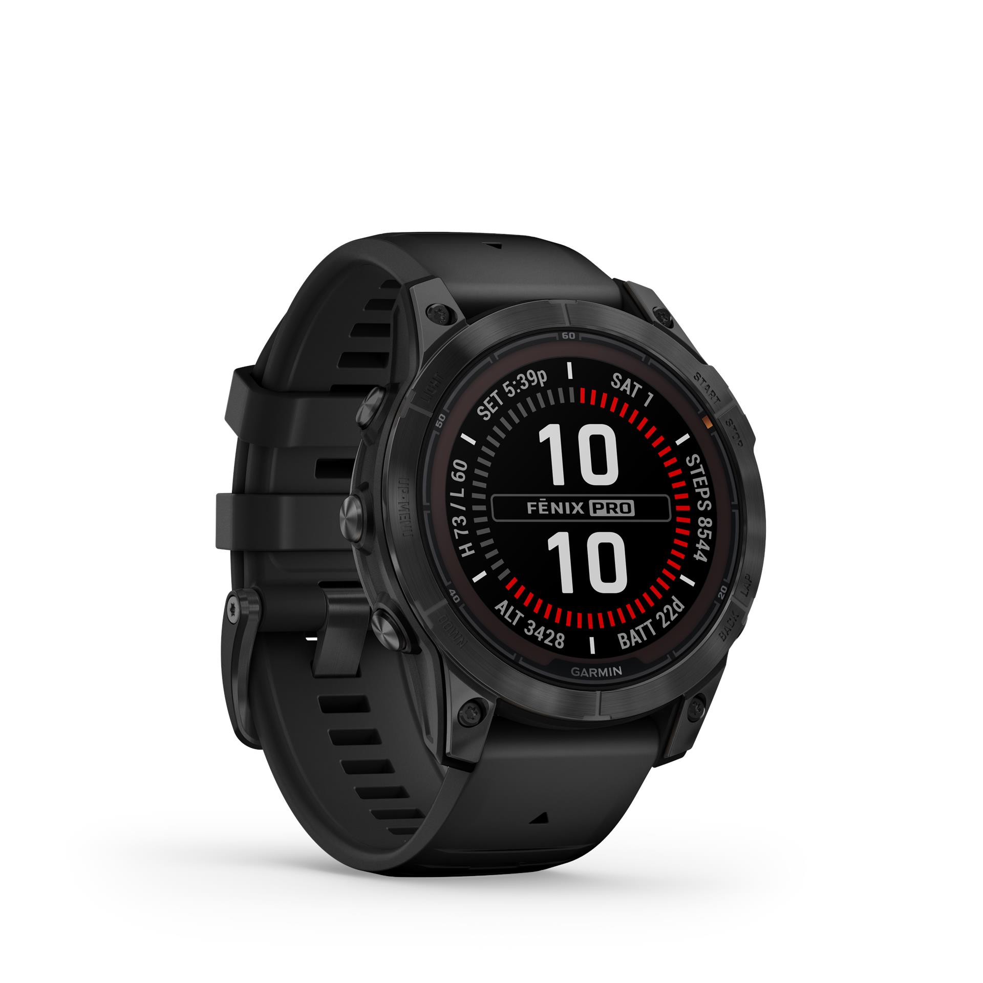 Garmin Fenix 7 Pro Solar smartwatch, 47 mm, Black/Grey