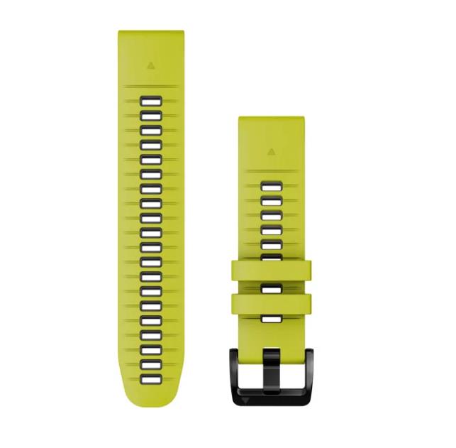 Garmin Quickfit 22 mm pulksteņa siksniņa, Koši dzeltenzaļa/grafīta