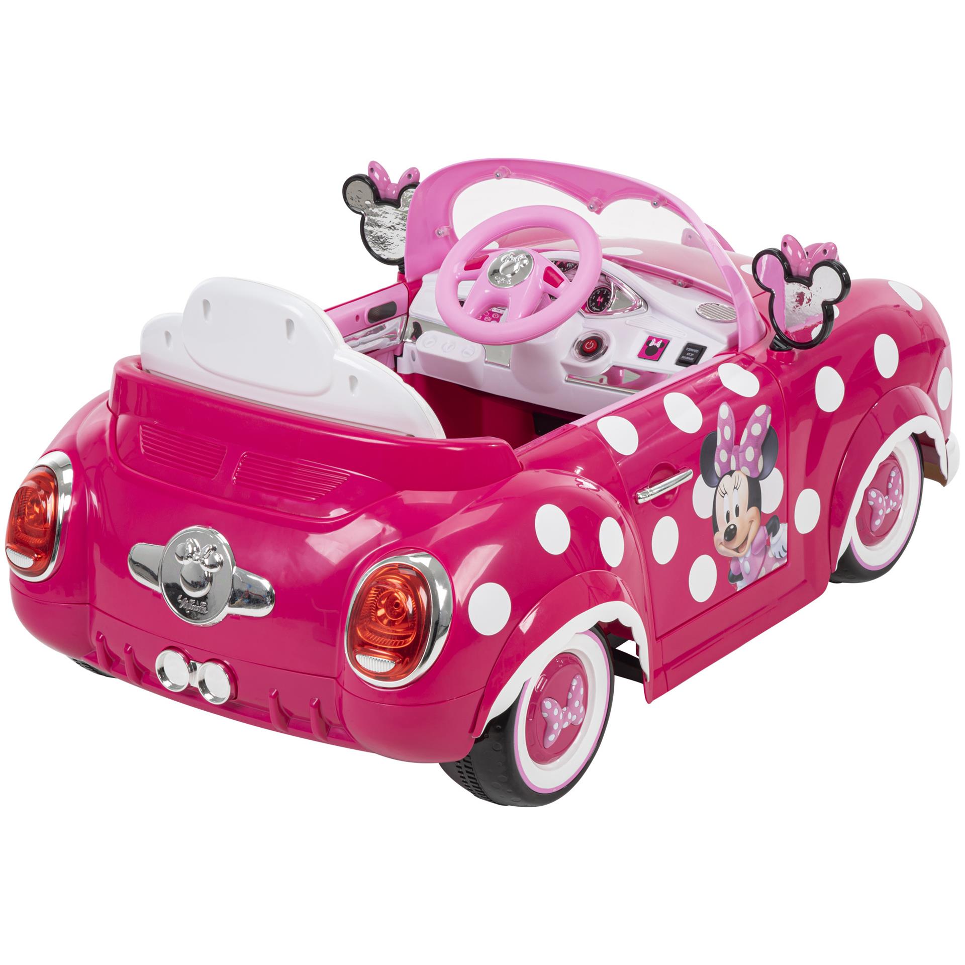 Huffy Minnie 6V auto, rozā krāsā