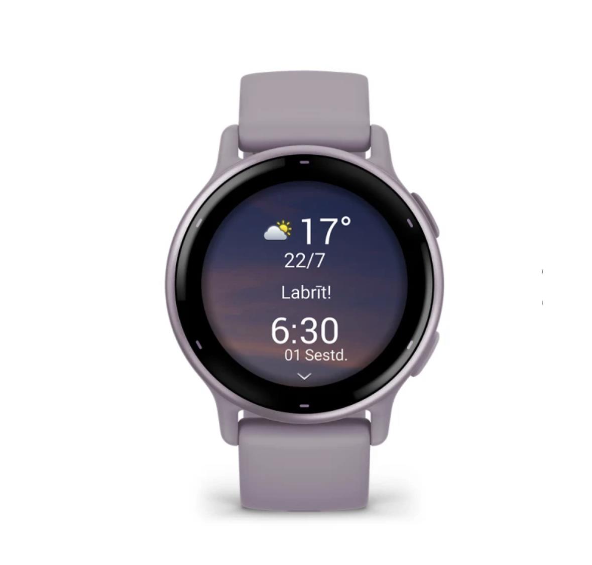 Garmin vivoactive 5 Smartwatch, Orchid, Silicone Watch Band