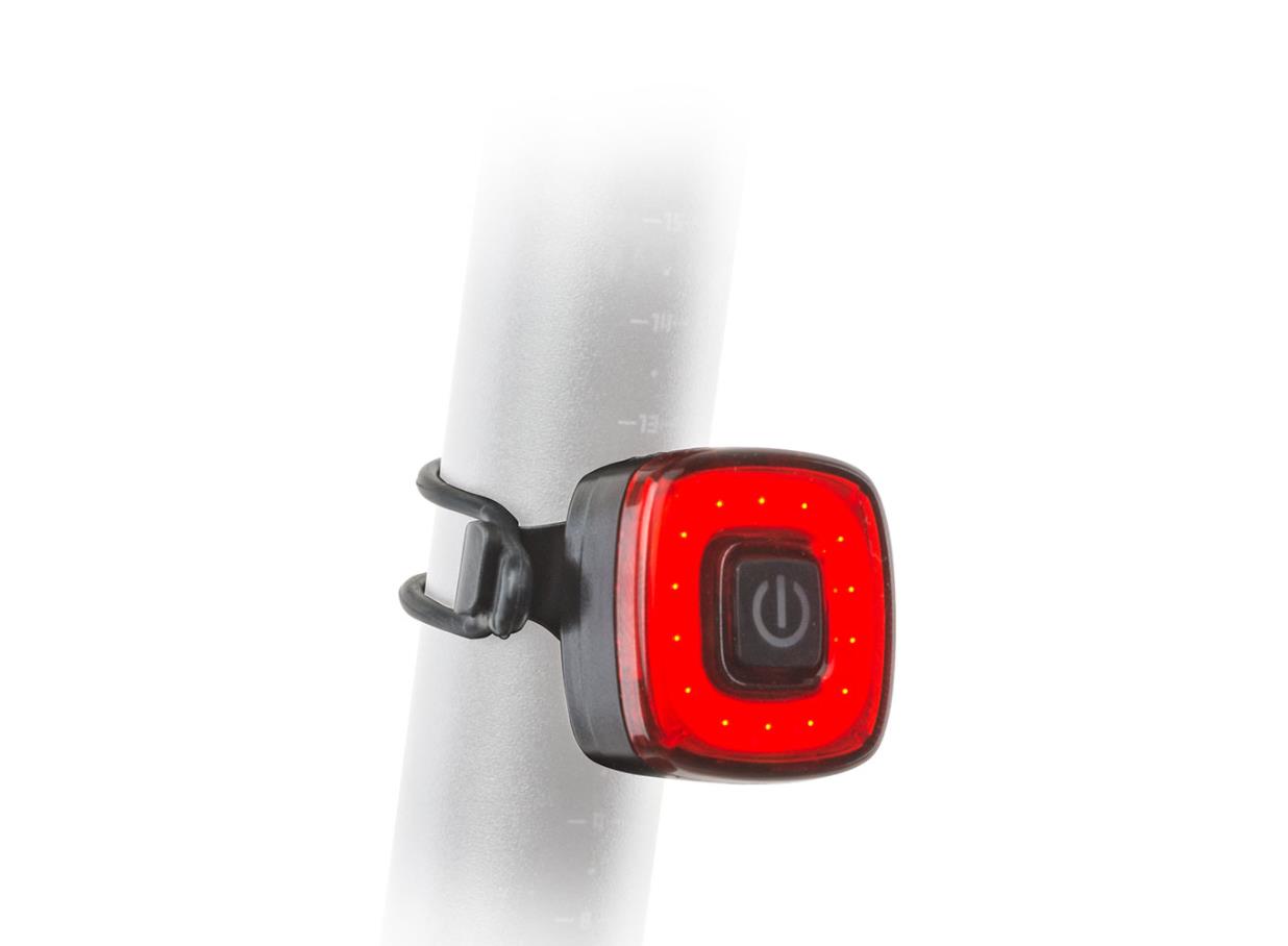 Author Fashing light A-Square USB CobLed 50 lm  (black/red-lens)