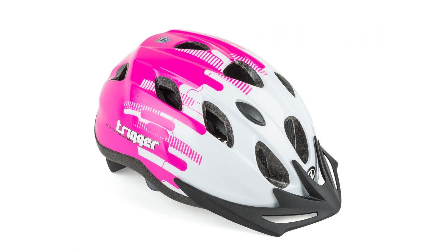 Author Trigger Inmold Helmet, white/pink, 54-58 cm