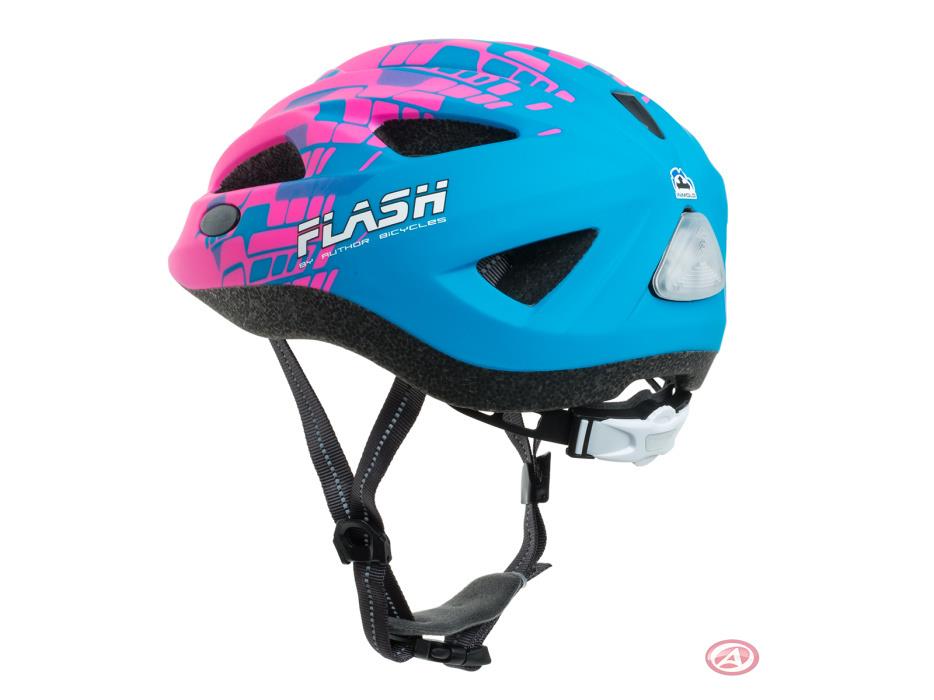 Author Flash Inmold X8 Шлем, розовый/синий, 51-55 см