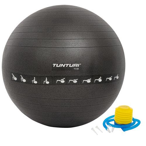 Tunturi Gymball 75cm, Black, Anti Burst