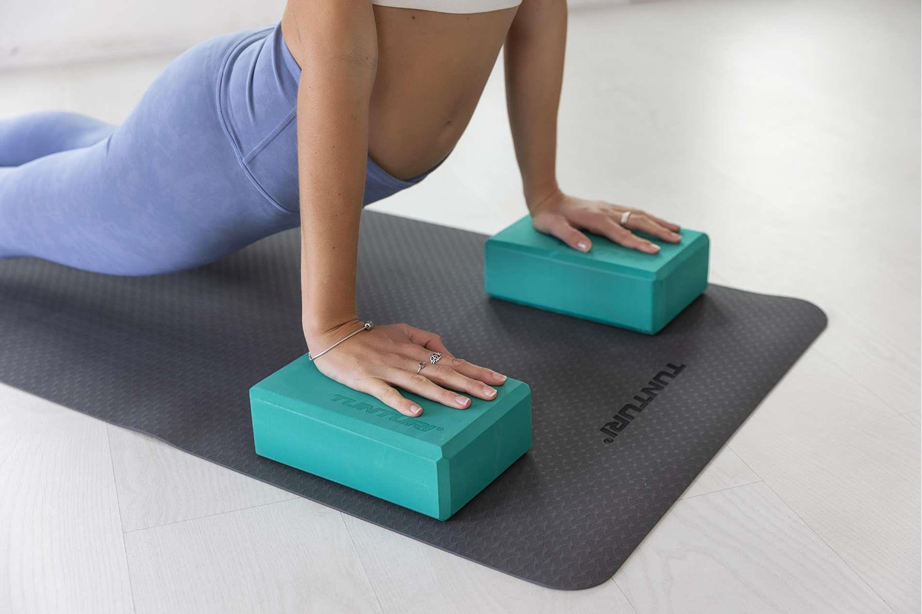 Tunturi Yoga Block, Turquoise