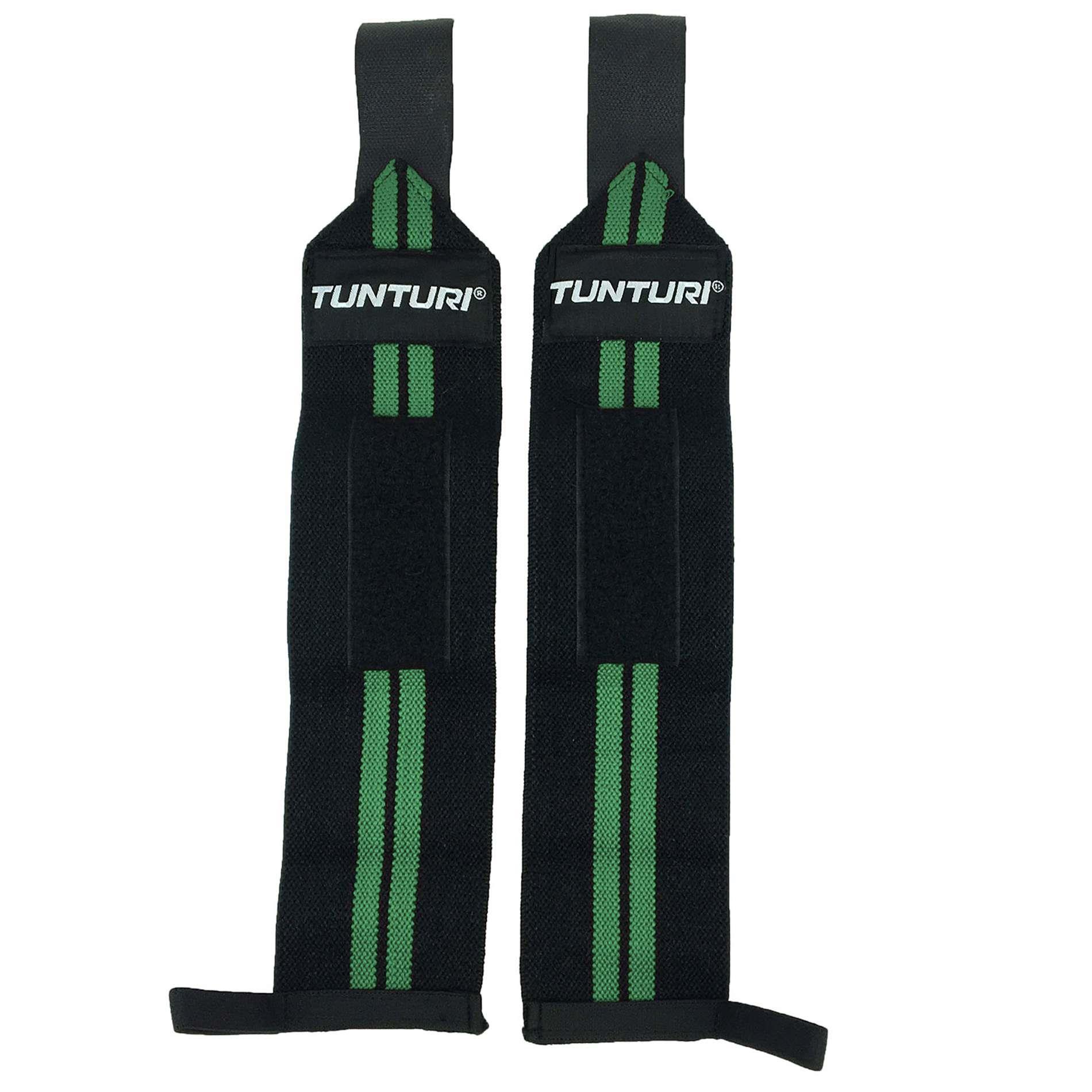 Tunturi Wrist Wraps, Green, 2pcs