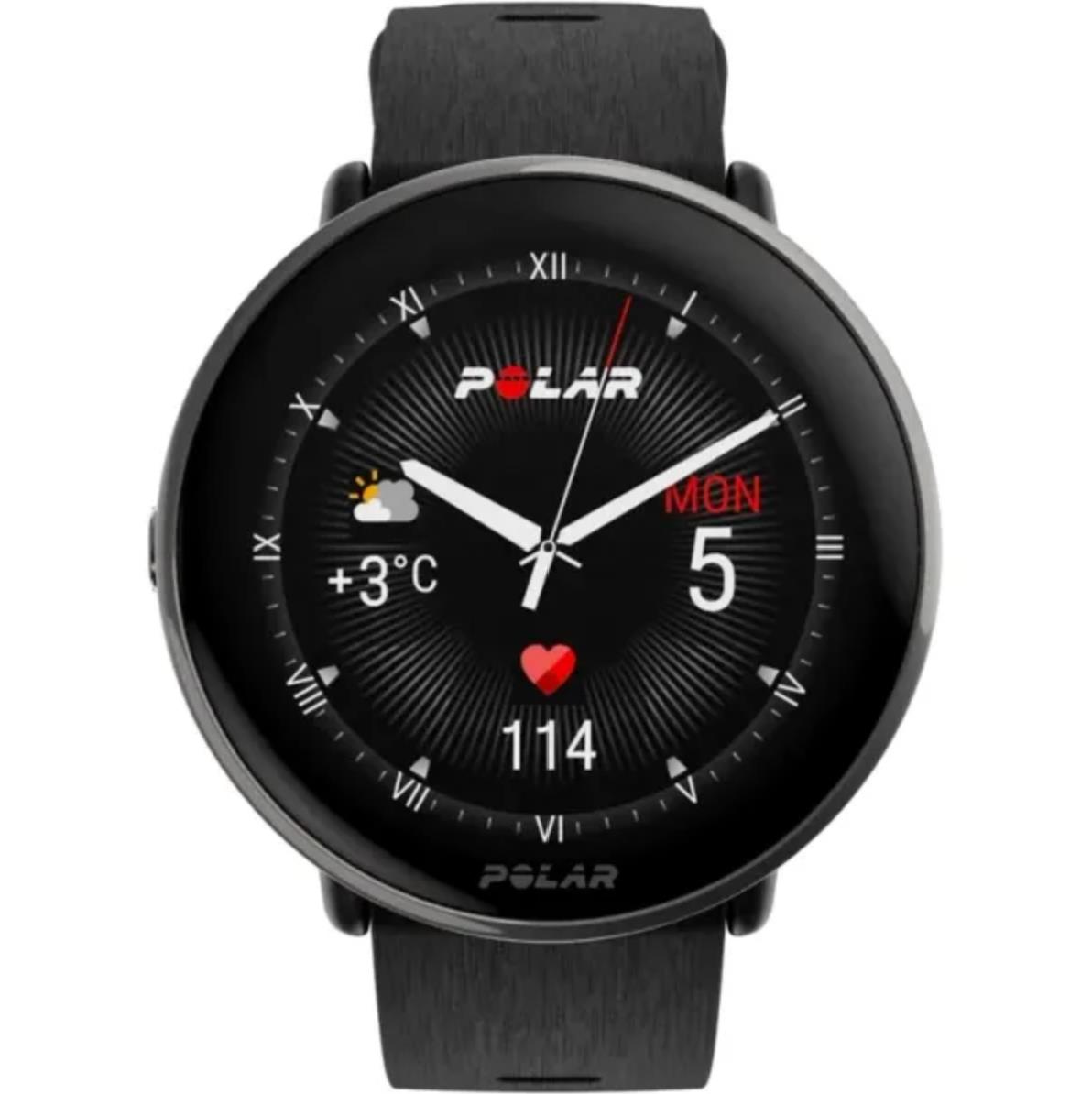 Polar Ignite 3 Titanium Watch, S-L, Black