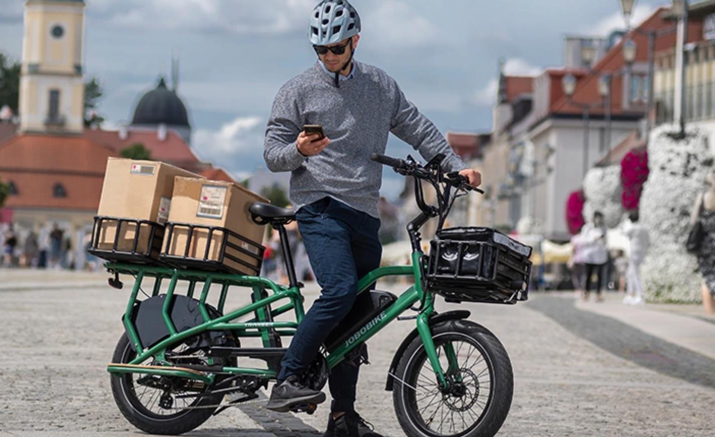 Jobobike Transer Bike dviratis, žalias