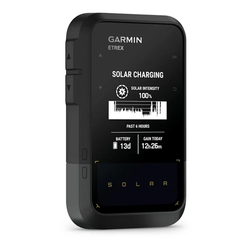 Garmin eTrex Solar Portatīvā GPS navigācijas ierīce ar saules enerģijas uzlādi