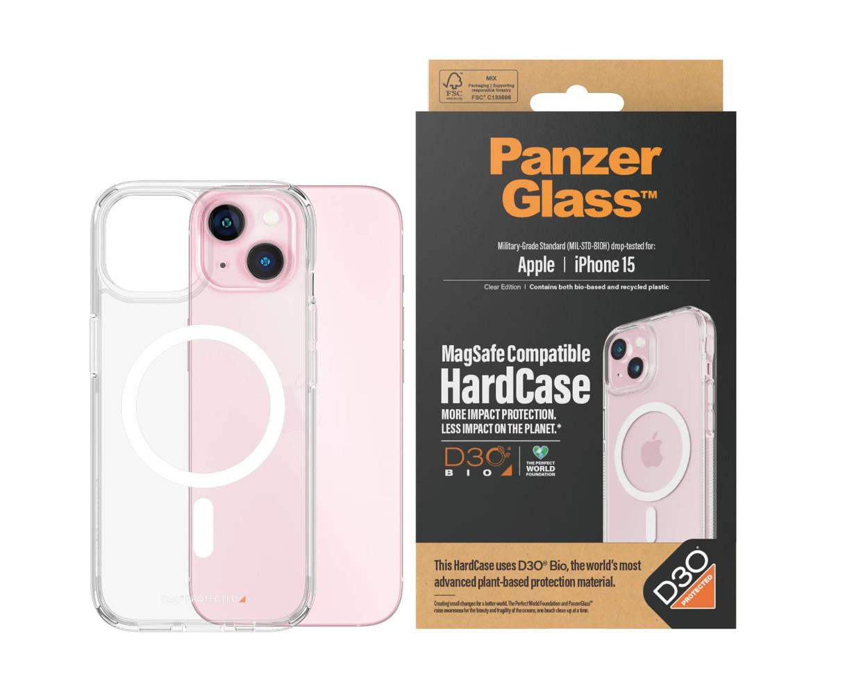 PanzerGlass™ HardCase MagSafe Compatible with D3O iPhone 15