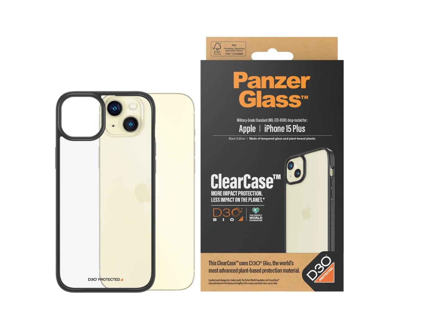 PanzerGlass™ ClearCase with D3O iPhone 15 Plus