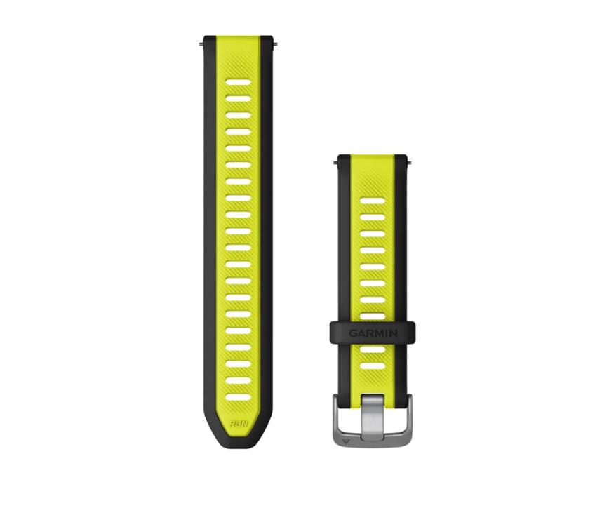 Garmin Quick Release band, Silicone, 20 mm, Amp Yellow