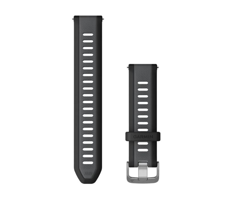 Garmin Quick Release Ремешок для часов, силикон, 20 мм, черный/серый
