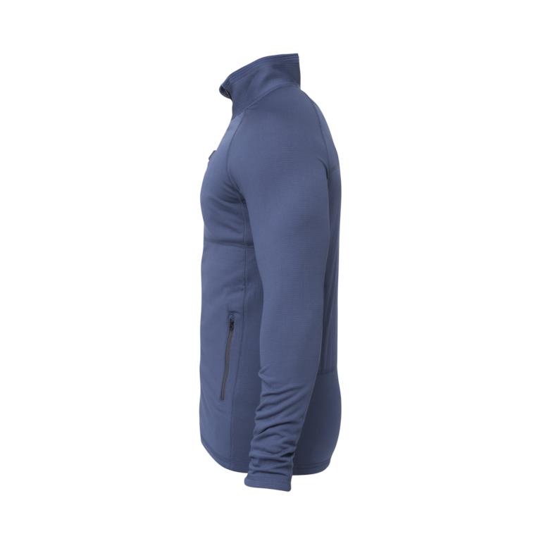 HeatX Heated Grid Fleece Mens Blue XXL