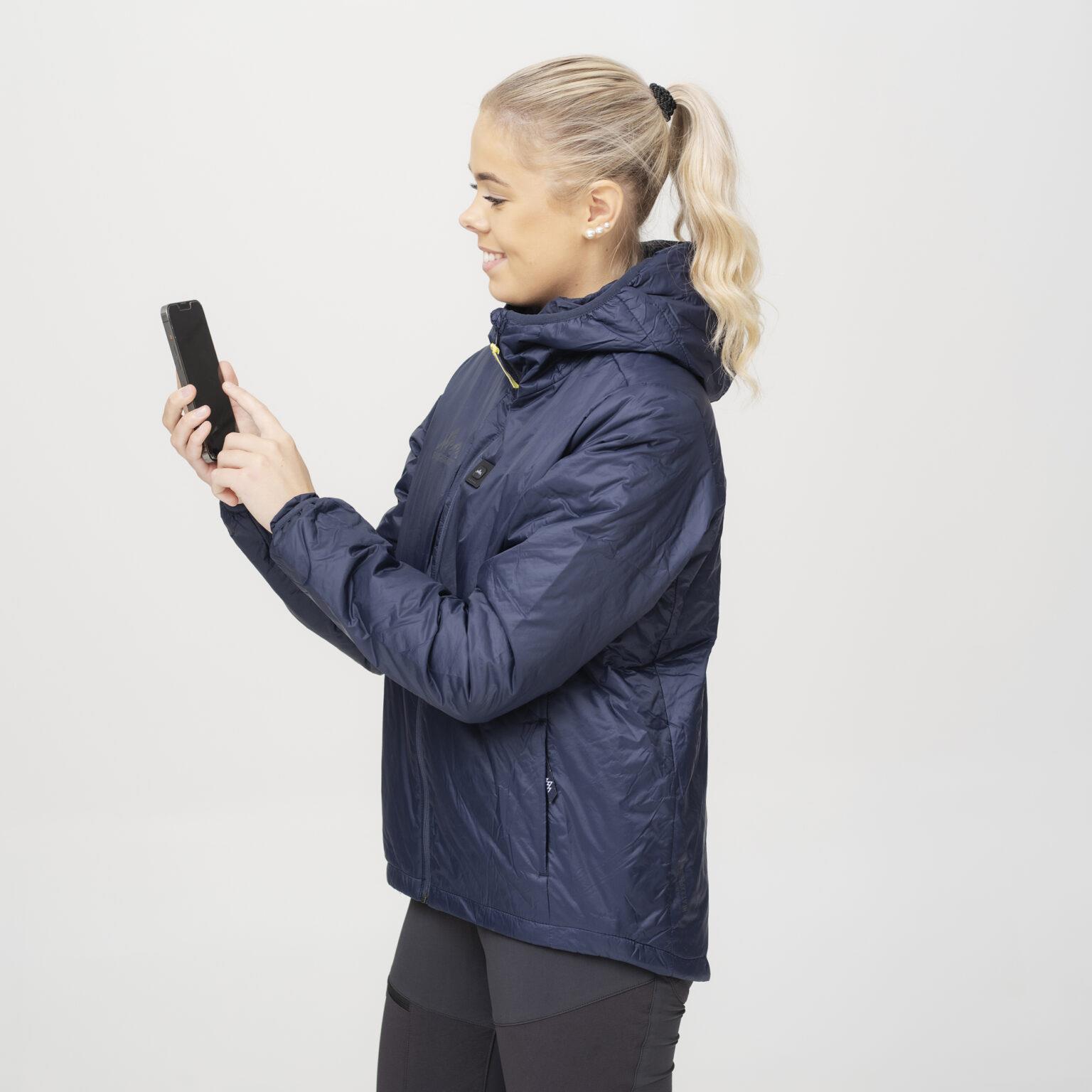 HeatX Heated Hybrid Jacket Womens Navy/Blue S