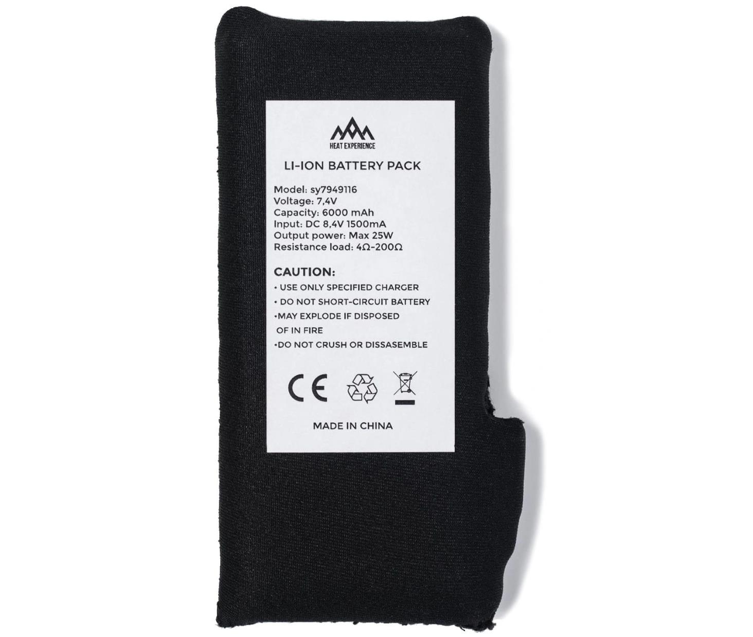 HeatX Battery 6000mAh for garments