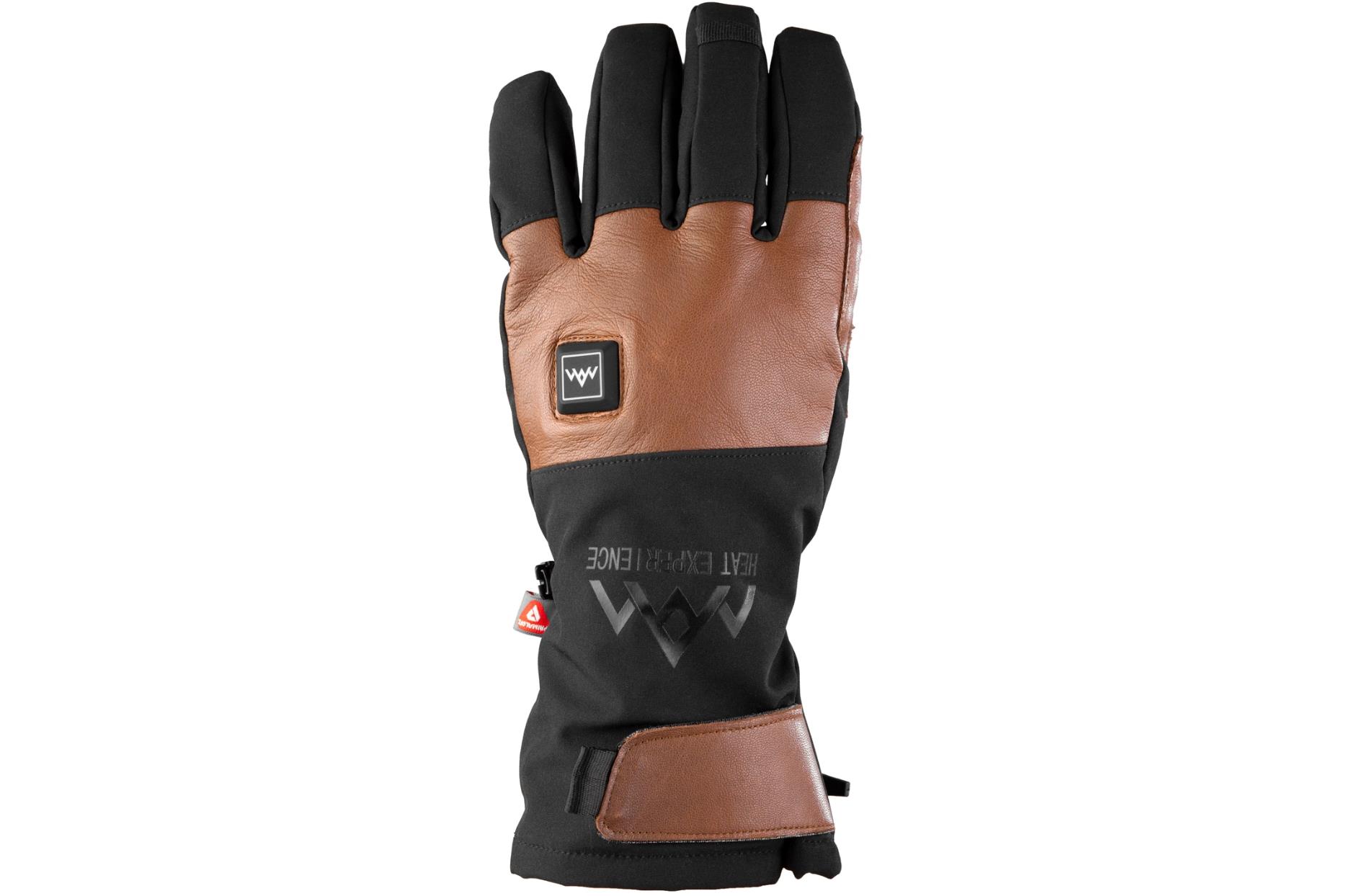 HeatX Heated Outdoor Gloves, Brown/Black, XXL