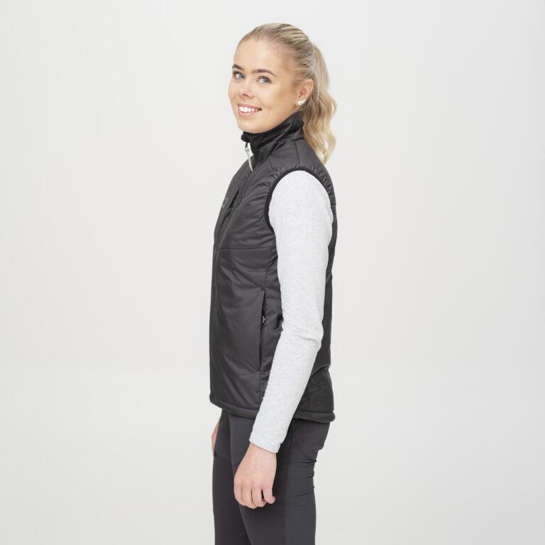 HeatX Heated Outdoor Vest Womens, Black, XL