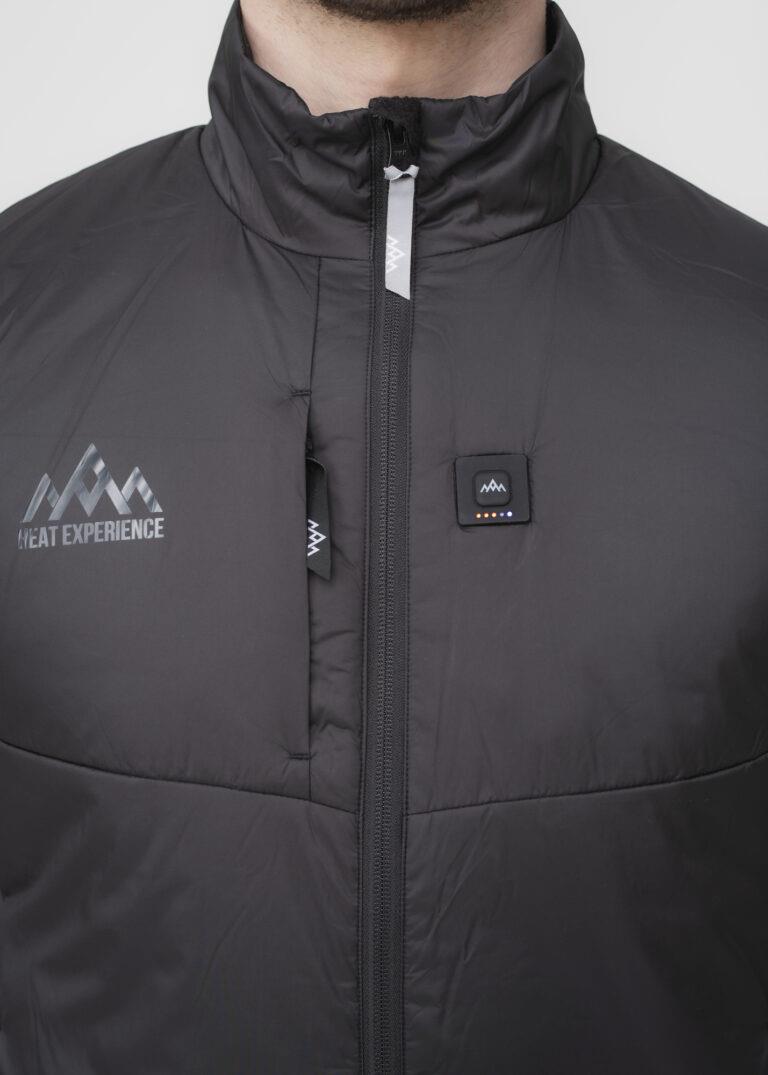 HeatX Outdoor Apsildāma veste vīriešiem, melna, XXL