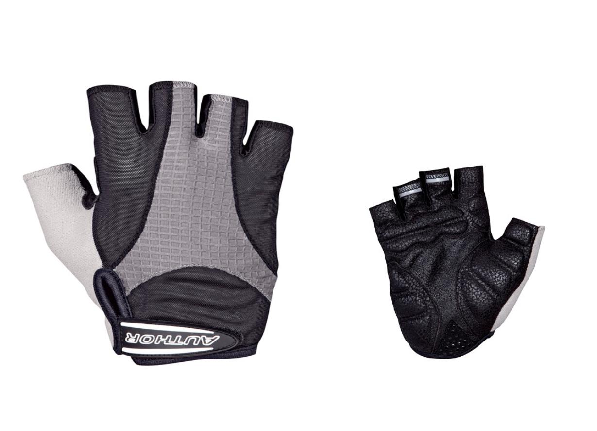 Author Gloves Men Elite Gel s/f, M, Black/Grey