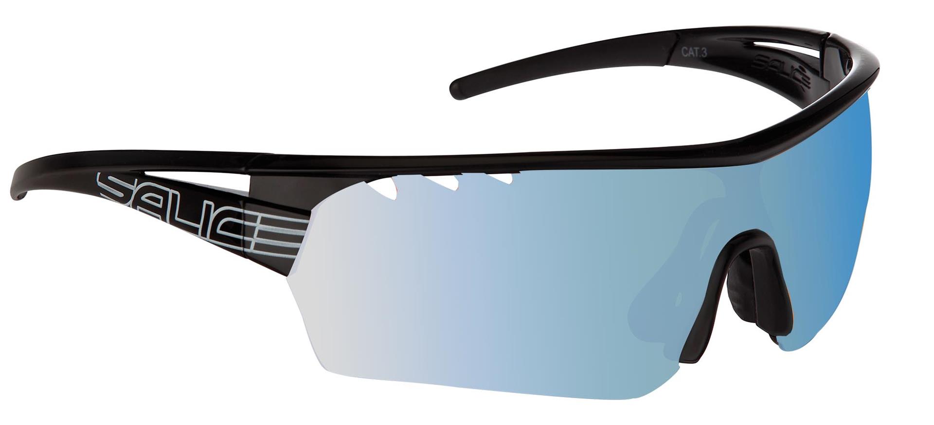 Salice 006RWX Sportiniai akiniai nuo saulės, juodi