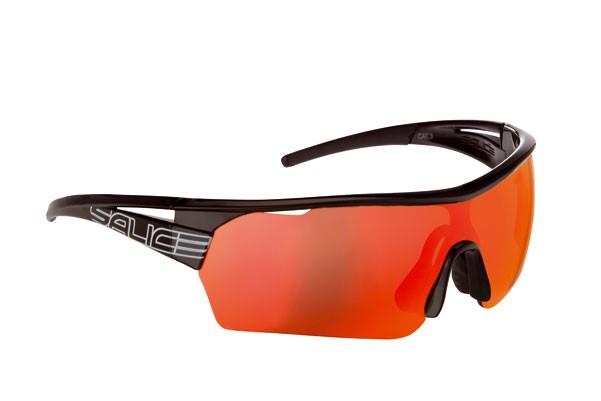 Salice 006RW Sporta saulesbrilles, Melnas/Sarkanas
