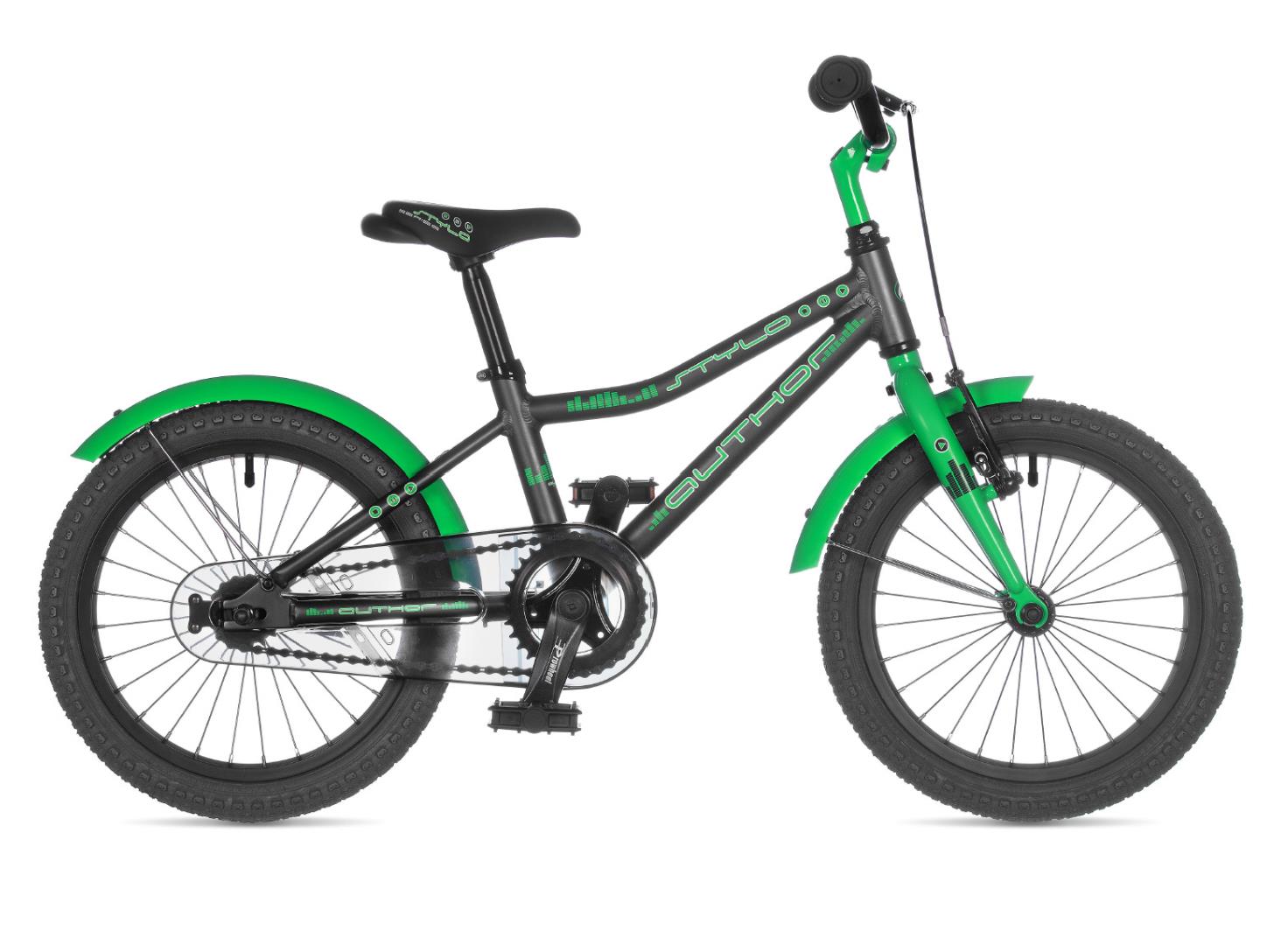 Author Stylo 16'' Junior bike, Gray/Green