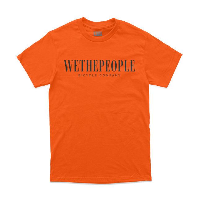 Wethepeople SIGNAL marškinėliai Black/Orange, L