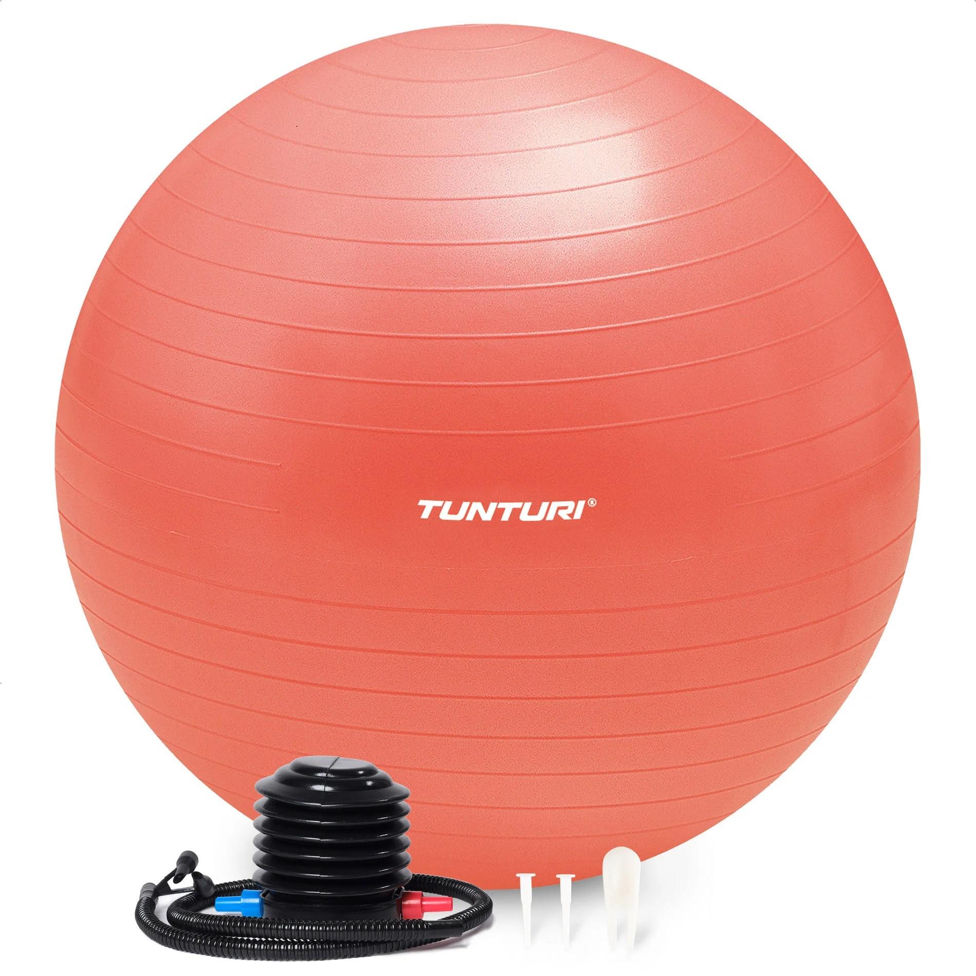 Tunturi Gymball Anti Burst Vingrošanas bumba ar pumpi 75cm, Rozā zelta krāsa