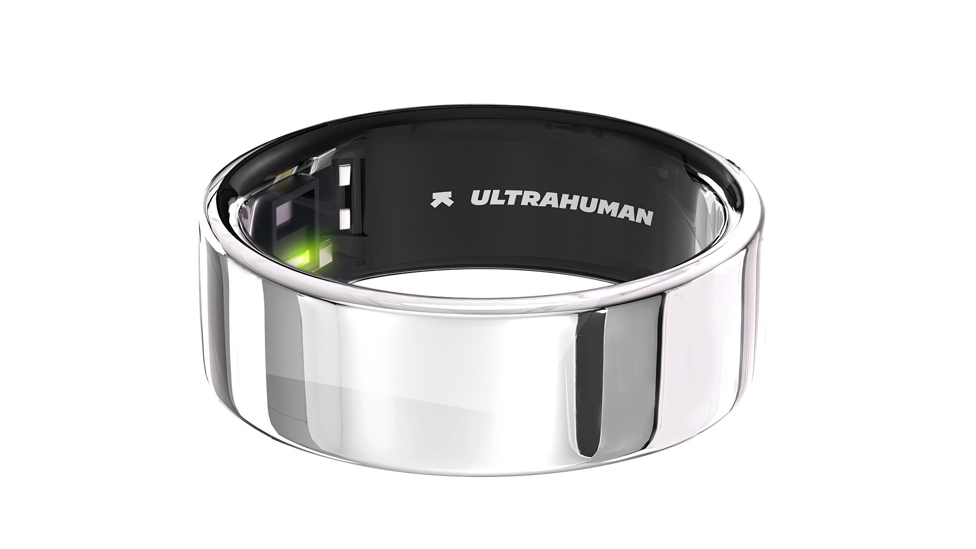 Ultrahuman Ring Air gredzens, sudraba krāsā, 06