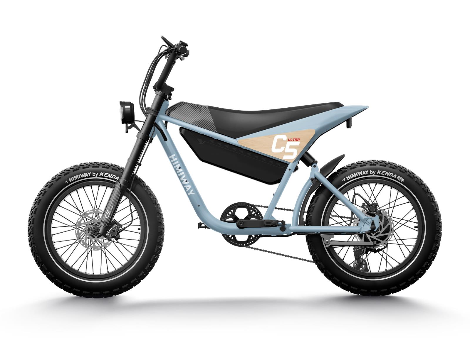 Himiway C5 Электронный велосипед, серый/синий