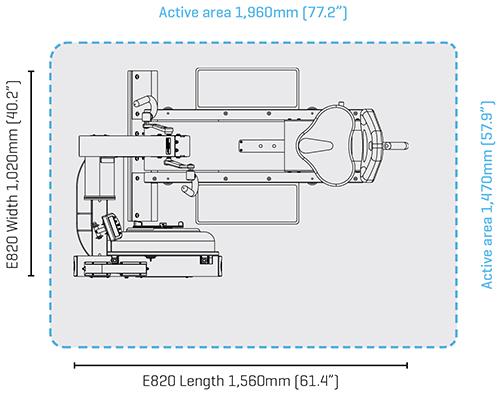 Fluid Exercise E850 UBE Ķermeņa augšdaļas ergometrs, Sudraba