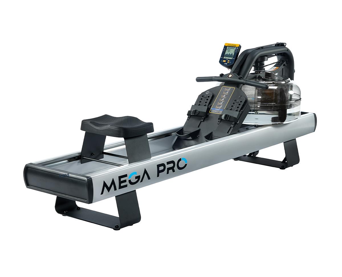 Fluid Rower Mega Pro XL Airēšanas trenažieris, Sudraba