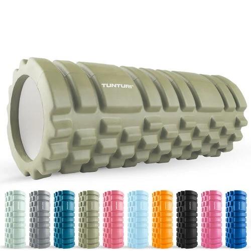 Tunturi Yoga Grid Foam Roller, 33cm, Army Green