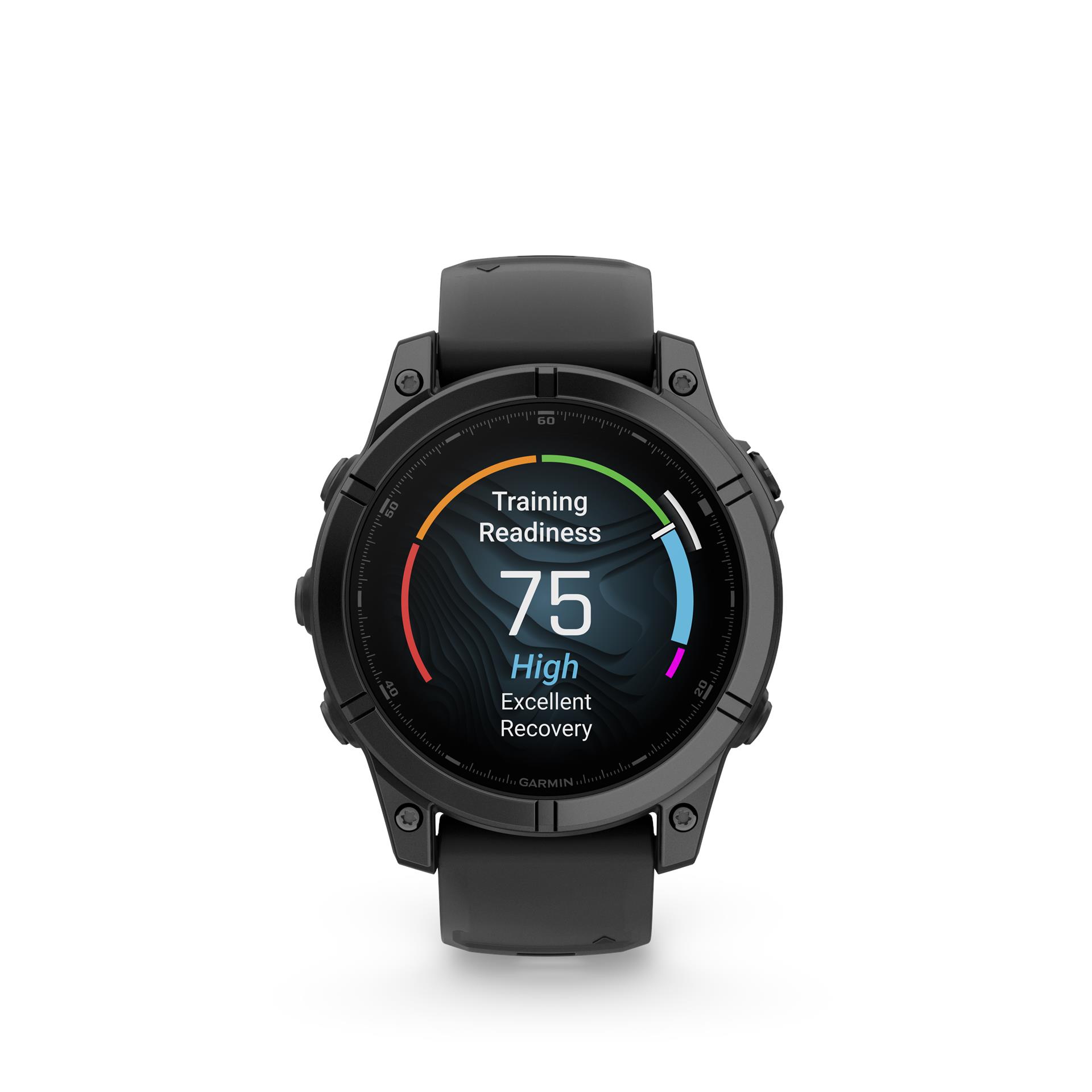 Garmin Fenix E käekell, 47mm, halli värvi teras, musta silikoonrihmaga