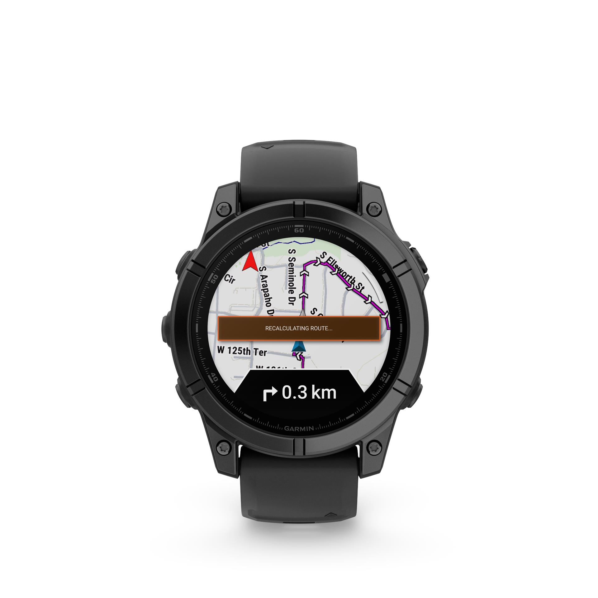 Garmin Fenix E käekell, 47mm, halli värvi teras, musta silikoonrihmaga