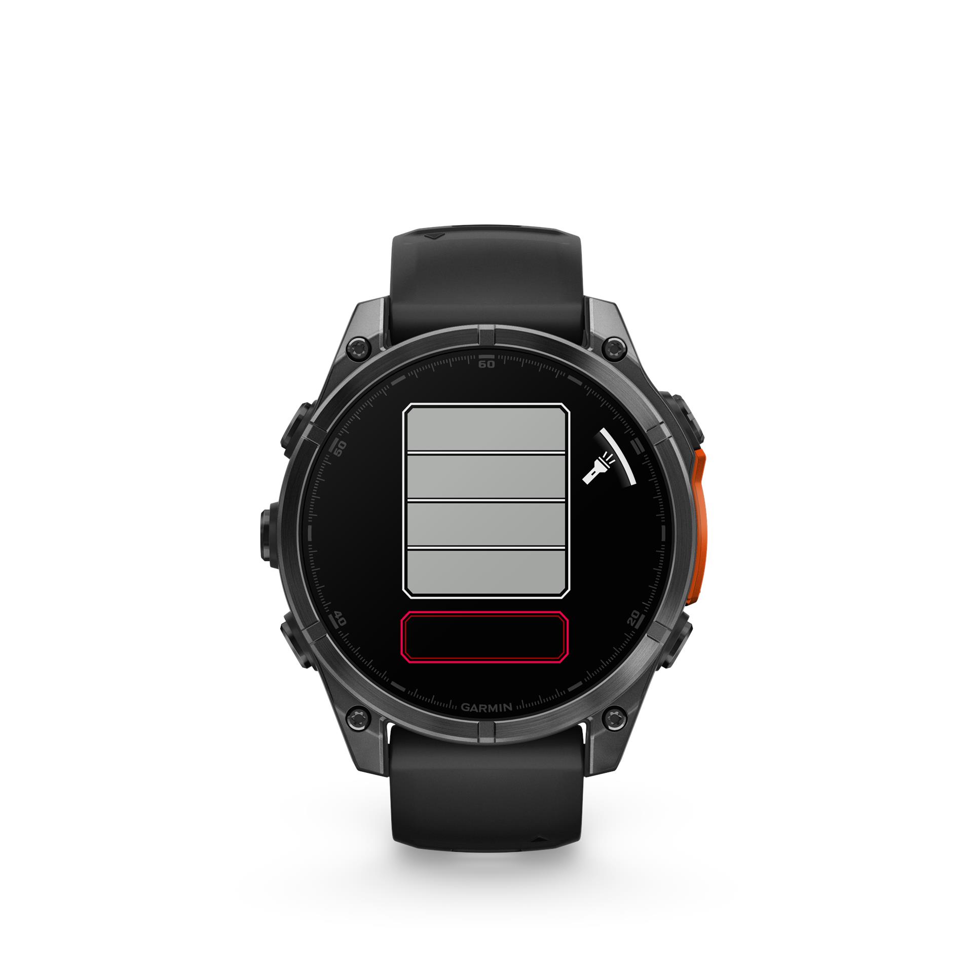 Garmin fenix 8 AMOLED watch, 47 mm, Black with Black Band