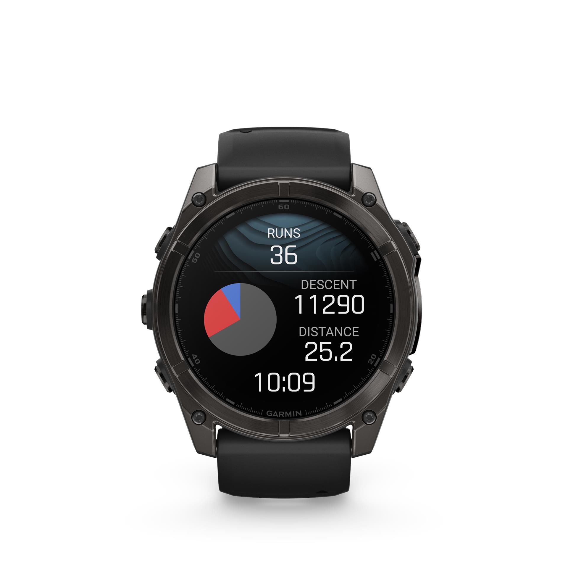 Garmin Fenix ​​8 AMOLED Sapphire käekell, 51 mm, titaan, sädeoranž/grafiit silikoon