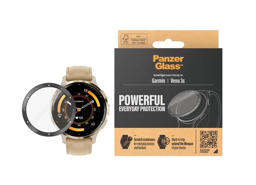 PanzerGlass ekrāna aizsargstikls Garmin Venu 3s, Black AB