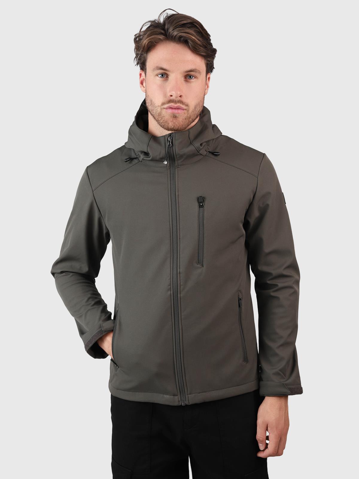 Brunotti Mib Мужская куртка Softshell, L, Темно-зеленая