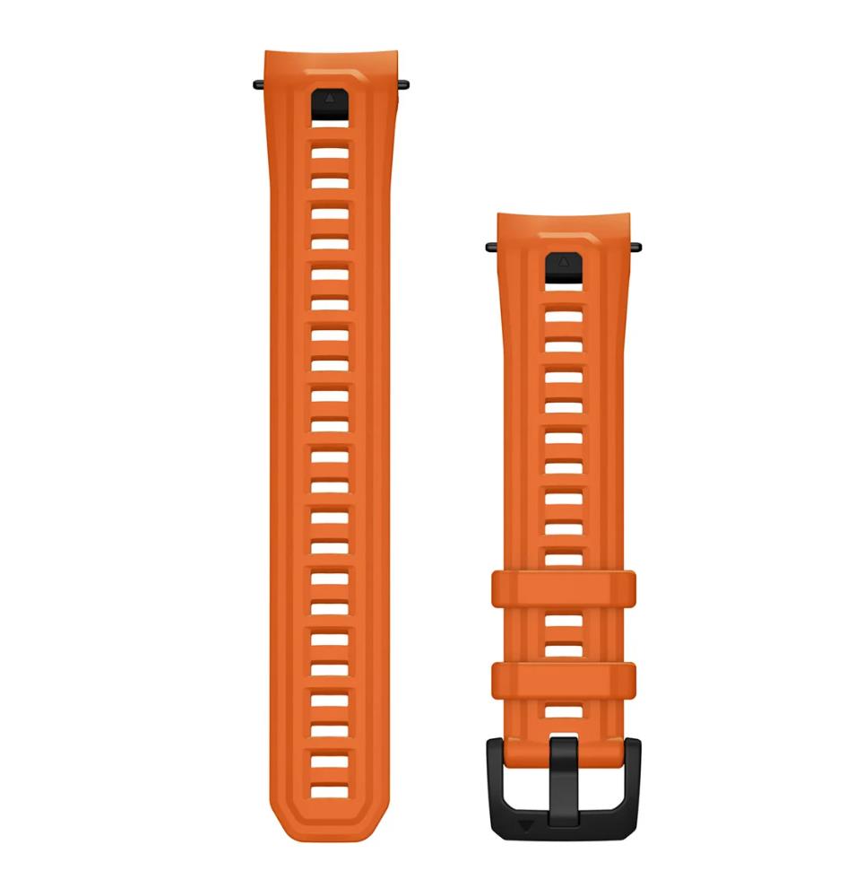 22 mm Watch Bands (Instinct E – 45 mm), Ember orange silicone