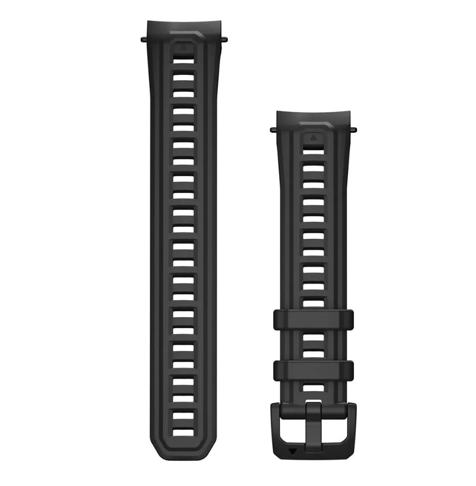 22 mm Watch Bands (Instinct E – 45 mm), Black Silicone